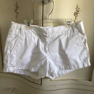 White jcrew women’s chino short